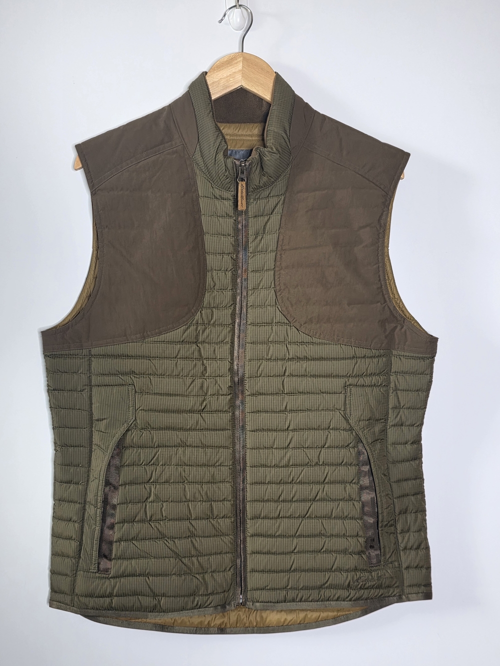 Eddie Bauer Men's Quilted Sport shop Microtherm StromDown Filed Vest Medium